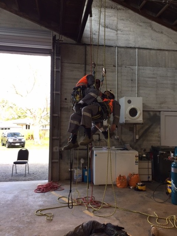 All types of rescue scenarios are practiced from unconscious workmates through to complex retrievals out of confined spaces